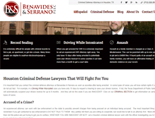 Tablet Screenshot of criminalattorneysinhouston.com